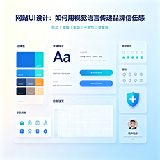 连云港建站-网站UI设计：如何用视觉语言传递品牌信任感